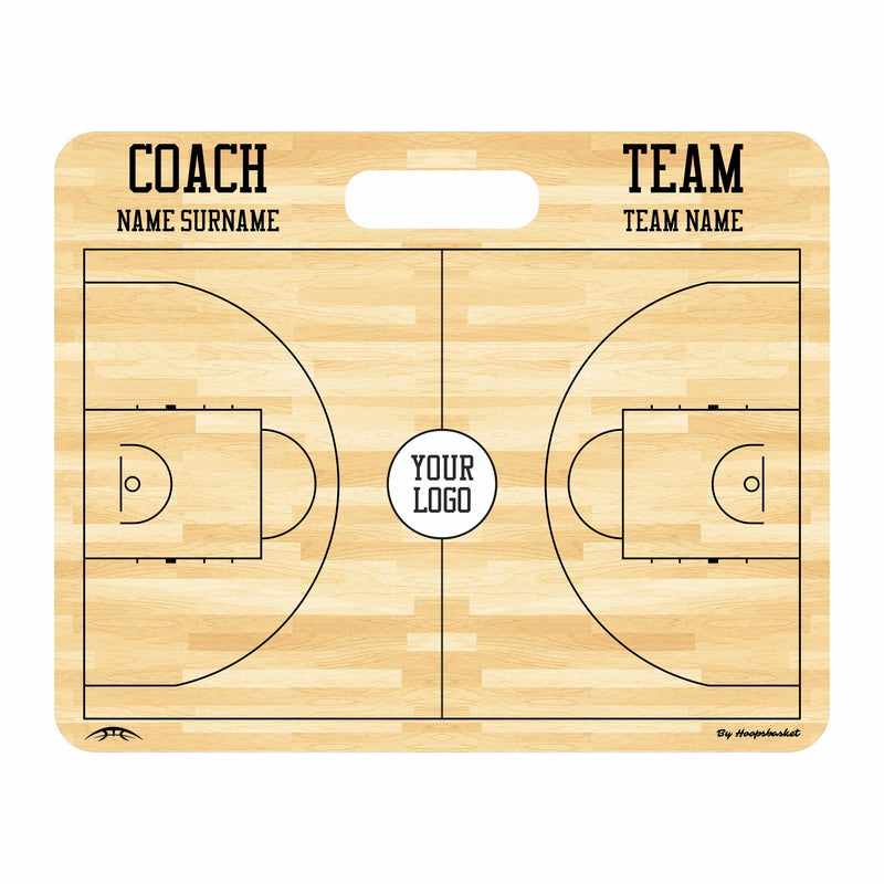 Load image into Gallery viewer, Custom FIBA Basketball Coaching Board 15.7 x 12.6 in (Magnetic)

