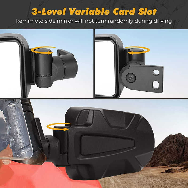Load image into Gallery viewer, Folding Side Mirrors for Polaris RZR XP 900 1000 Turbo 2014-2023

