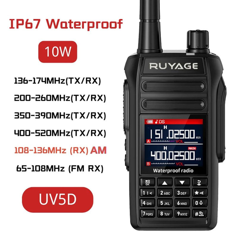Load image into Gallery viewer, Ruyage UV5D IP67 Waterproof Rugged Long Range Two Way Radio Walkie Talkie
