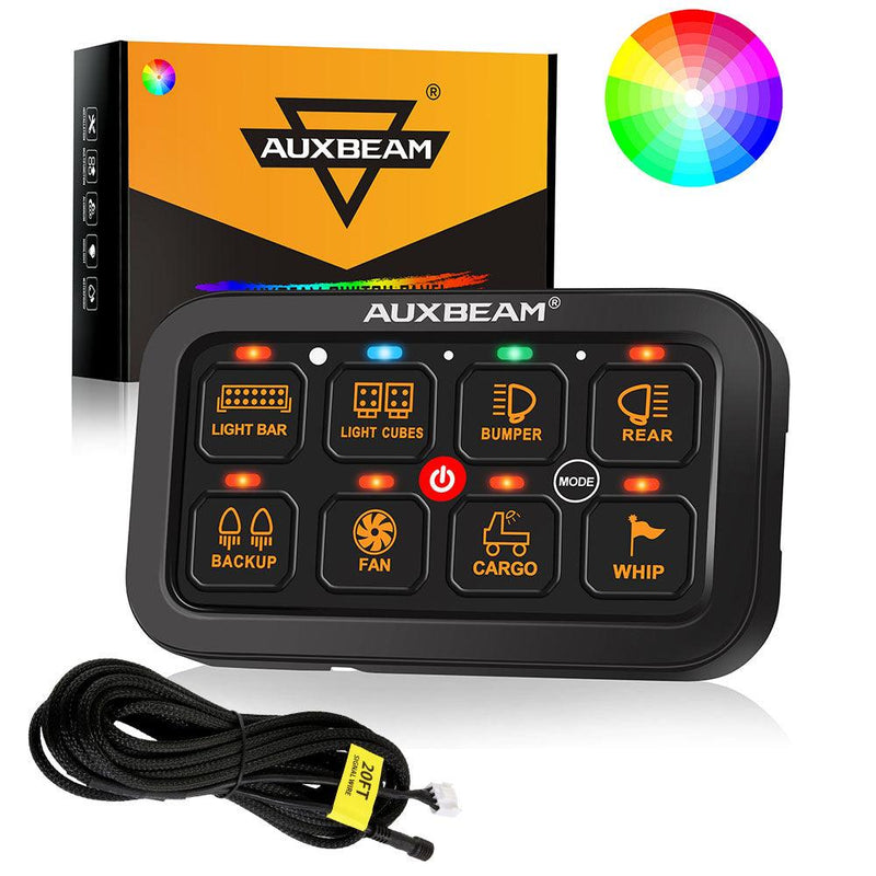 Load image into Gallery viewer, RGB Series 6/8/12 Gang LED Switch Panel,Off Road Light Controller
