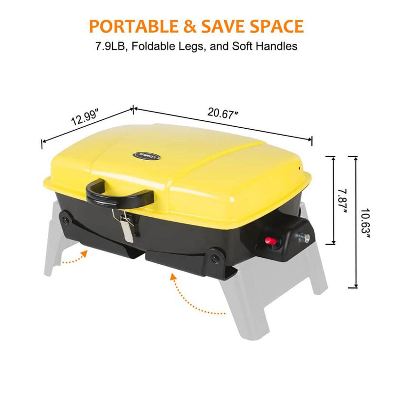 Load image into Gallery viewer, Camplux Portable Gas Grill 189 Square Inches, Camping Grills for Outdoor Cooking
