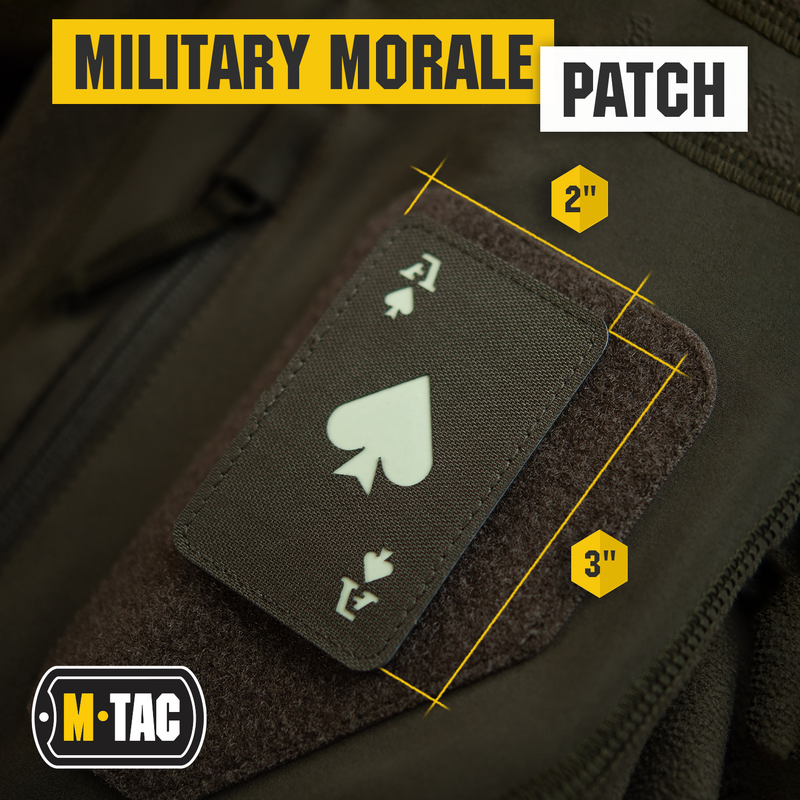 Load image into Gallery viewer, M-Tac patch Ace of Spades Laser Cut
