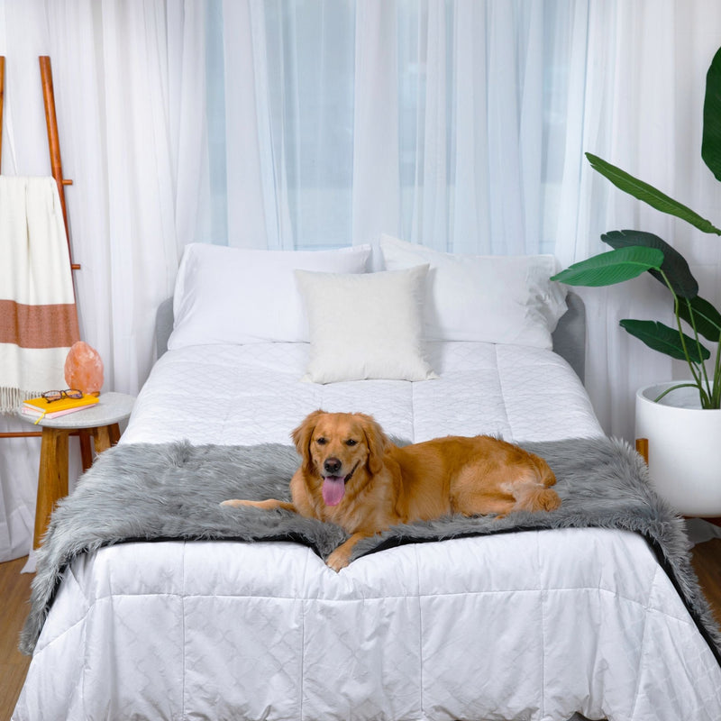 Load image into Gallery viewer, PupProtector™ Waterproof Bed Runner - Charcoal Grey
