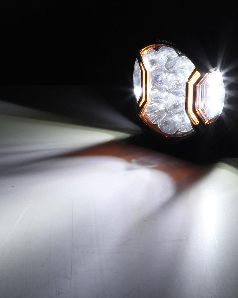 Load image into Gallery viewer, V-ULTRA Series 6/8 Pcs 5 Inch 172W LED Side Shooter Amber DRL with Power Harness
