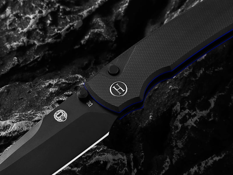 Load image into Gallery viewer, The Loyalist Folding Pocket Knife Giftset for Men and Women (Black and Blue)
