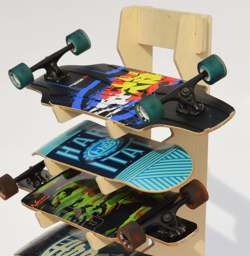Load image into Gallery viewer, THE BOARDROOM skateboard floor rack
