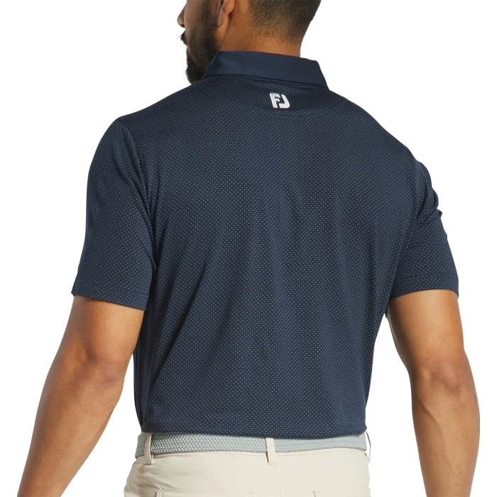 Load image into Gallery viewer, FootJoy Jacquard Dot Lisle Golf Polo

