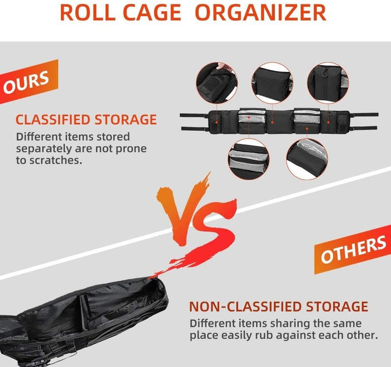 Load image into Gallery viewer, UTV Universal Roll Cage Organizer Storage Bag

