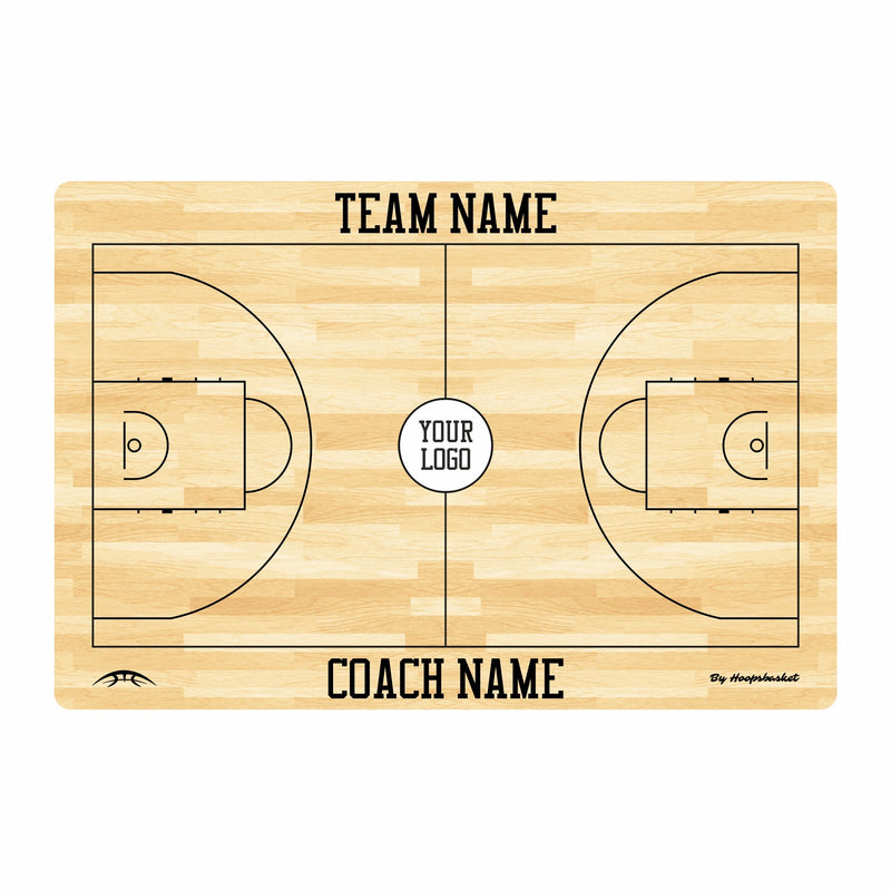 Load image into Gallery viewer, Custom FIBA Basketball Coaching Board 15.7 x 10.6 in (Classic)
