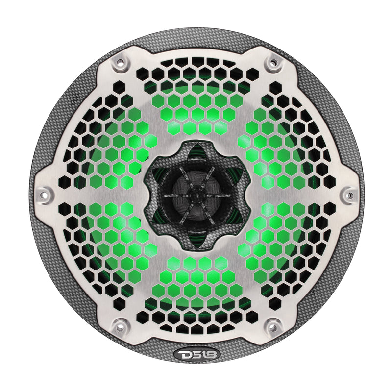 Load image into Gallery viewer, 8” Marine 2-Way Hybrid Speaker with RGB LED, Compression Driver and Neodymium Magnet | 350W RMS 4-Ohm
