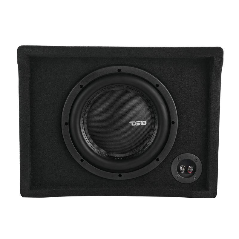 Load image into Gallery viewer, DFPU Under Seat 10” Shallow Subwoofer Enclosure | Sealed, Loaded, 600W RMS @ 2 Ohm

