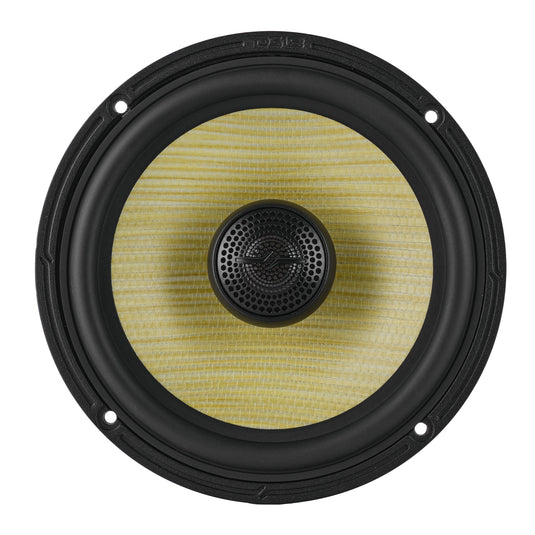 DXQ 6.5" 2-Way Coaxial Speaker with Yellow Straw and Composite Foam Cone | 150W RMS 4-Ohm