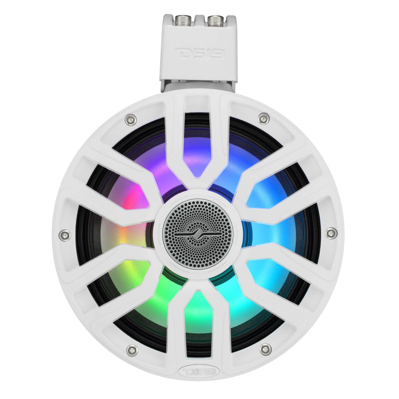 Load image into Gallery viewer, 8" NXL-iQ Marine Tower Speaker with Digital LED Lights, Neodymium Magnet, 1" Compression Driver, IP65 Rated, 350W RMS, 4-Ohm
