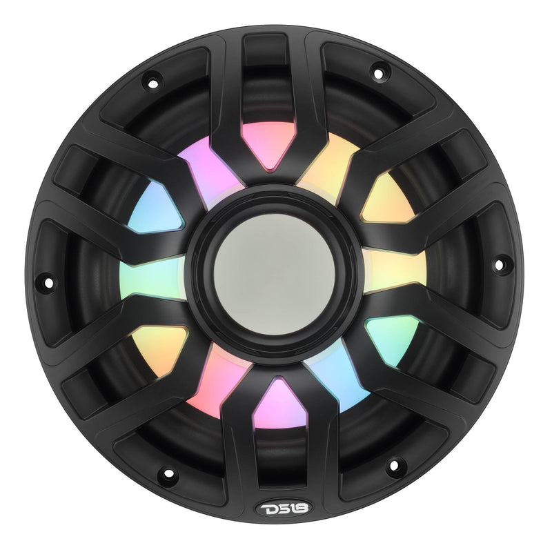 Load image into Gallery viewer, 10” Marine Subwoofer with Hybrid Magnet Motor, Removable Grille and Digital LED Lights - 500W RMS 4-Ohm
