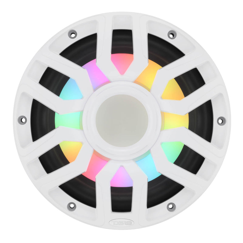 Load image into Gallery viewer, 10” Marine Subwoofer with Hybrid Magnet Motor, Removable Grille and Digital LED Lights - 500W RMS 4-Ohm
