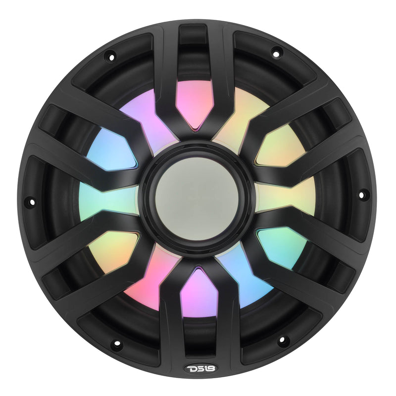 Load image into Gallery viewer, 12” Marine Subwoofer with Hybrid Magnet Motor, Removable Grille and Digital LED Lights - 600W RMS 4-Ohm
