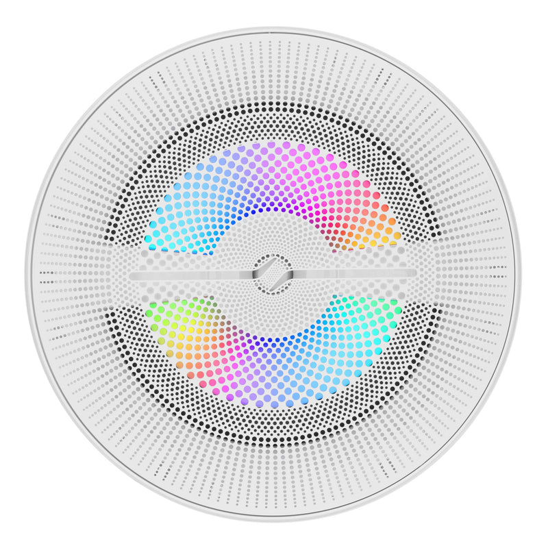 Load image into Gallery viewer, Luxury 8” 2-Way Marine Coaxial Speaker with Digital LED Lights and Flush Magnetic Mount Grille | 175W RMS 4-Ohm
