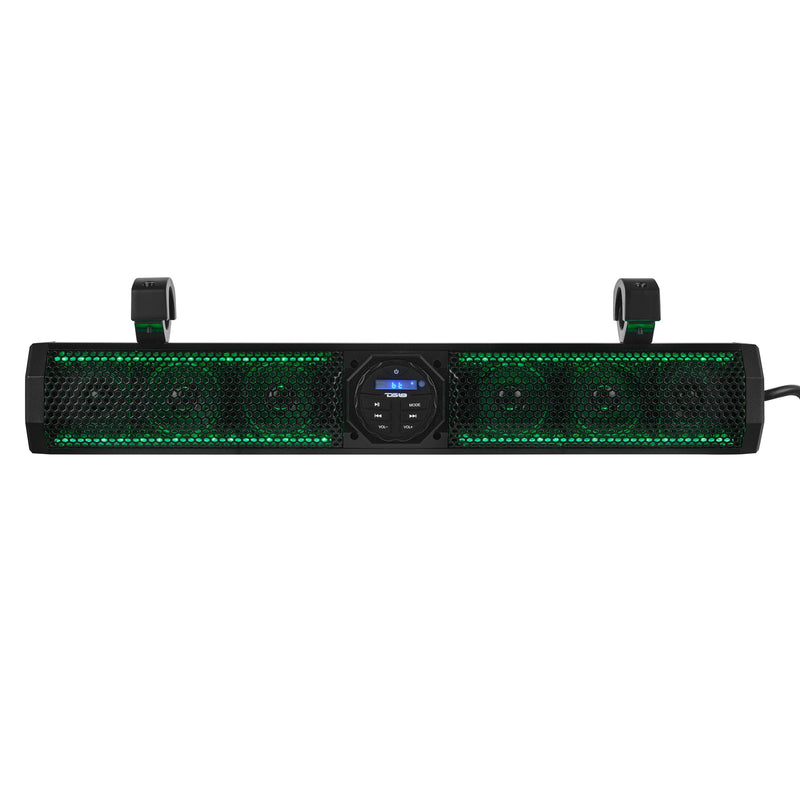 Load image into Gallery viewer, 26&quot; Marine Amplified Soundbar with Bluetooth USB &amp; RGB Lighting 6 Speakers 600 Watts
