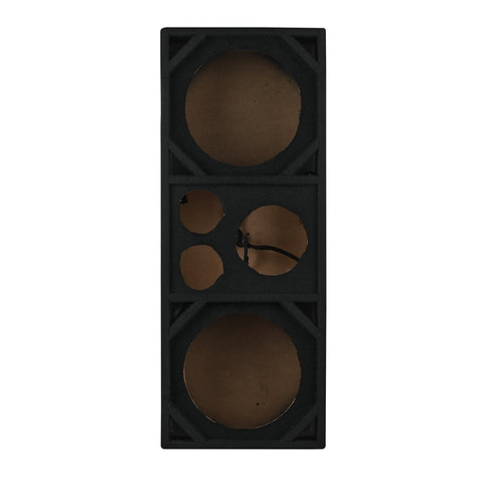 Dual 10” + Dual 4” Tweeter + 2” Driver Ported Empty Voceteo Enclosure | Speakon-Ready