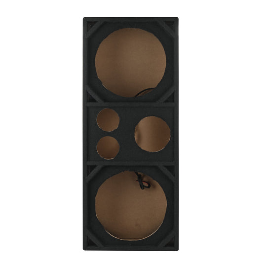 Dual 12” + Dual 4” Tweeter + 2” Driver Ported Voceteo Empty Enclosure | Speakon-Ready