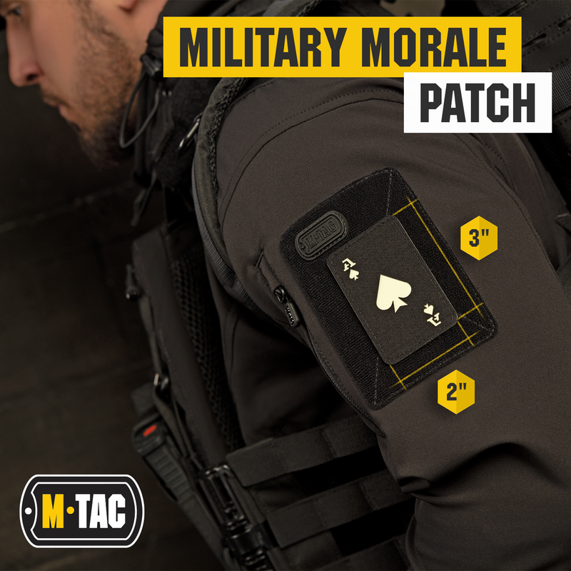 Load image into Gallery viewer, M-Tac patch Ace of Spades Laser Cut

