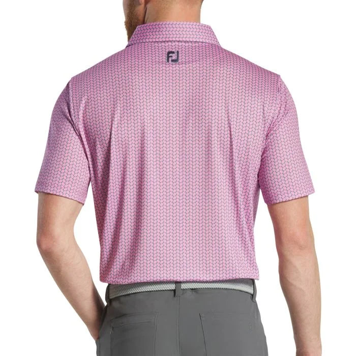 Load image into Gallery viewer, FootJoy Leaf Print Lisle Golf Polo
