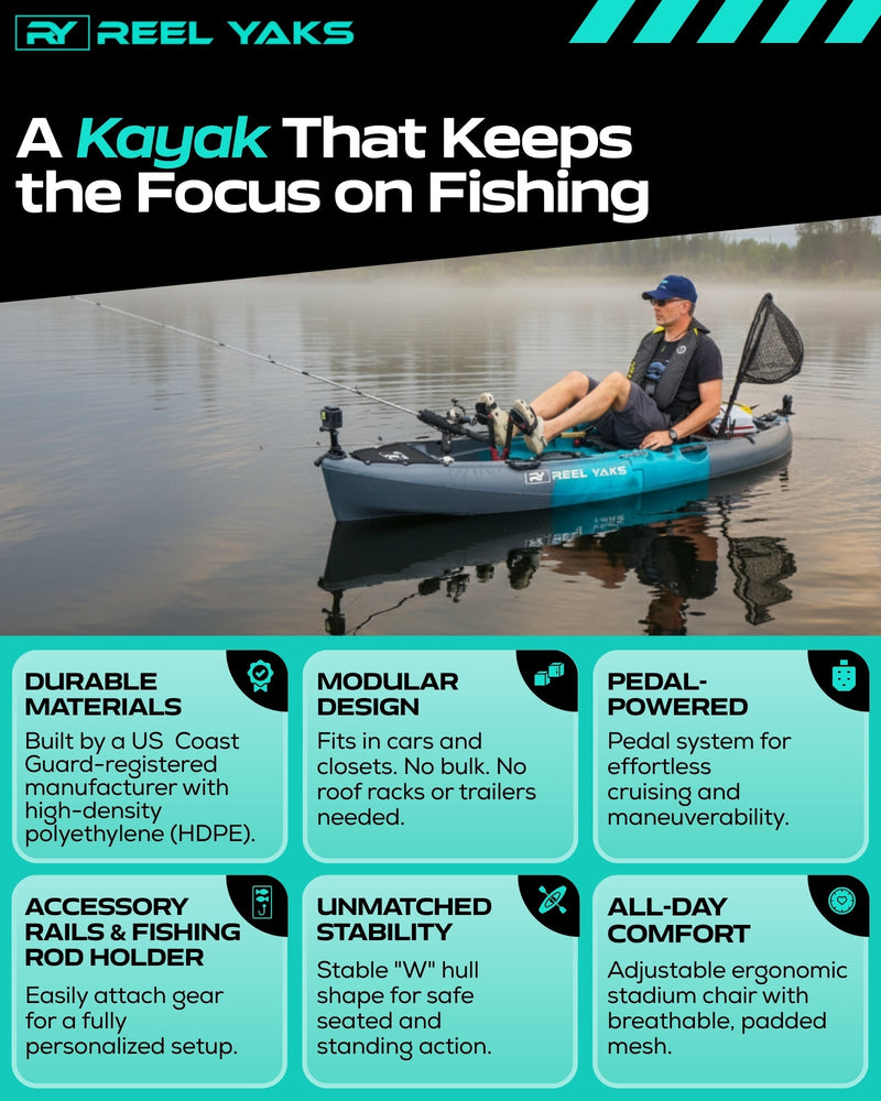 Load image into Gallery viewer, Raptor 9.5ft Fin Drive Modular Fishing Kayak
