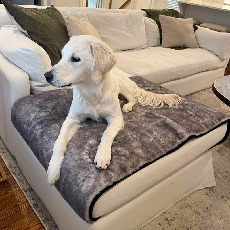 Load image into Gallery viewer, PupProtector™ Luxe Waterproof Bed Runner - Ultra Soft Chinchilla
