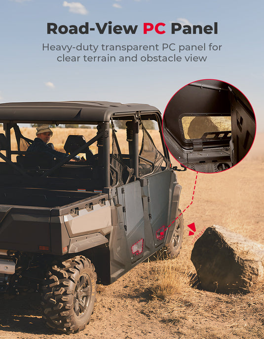 Aluminum 4pcs Half Doors for CFMOTO Uforce 1000XL 2022-2025