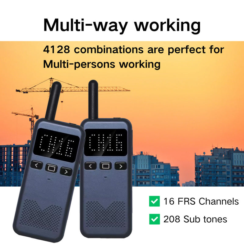 Load image into Gallery viewer, Ruyage RY13 UHF Analog Long Range Two Way Radio Ultra-thin Walkie Talkie
