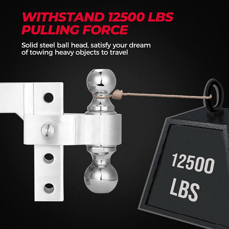 Load image into Gallery viewer, UTV Adjustable Trailer Hitch Ball Mount
