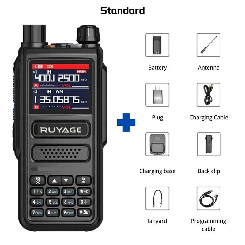 Load image into Gallery viewer, Ruyage UV98 10W VHF UHF Analog Long Range Two Way Radio Walkie Talkie
