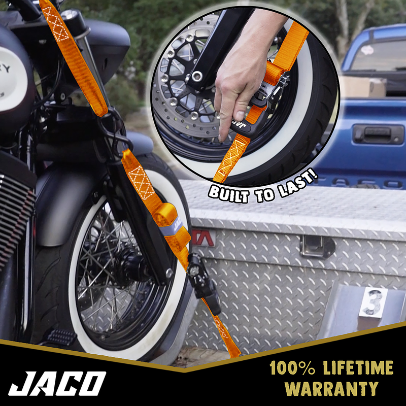 Load image into Gallery viewer, Heavy Duty Ratchet Tie Down Straps with Soft Loops (1.6&quot; x 8 ft) | AAR Certified Break Strength (5,208 lbs)
