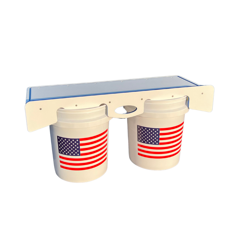 Load image into Gallery viewer, Premium Rod Mount 18" or 33" Raised Fillet Table – 3-in-1 Bait &amp; Fish Station | Fits Rod Holders, Buckets &amp; Flat Surfaces | Marine-Grade HDPE | Ruler, Juice Groove, Knife &amp; Tool Slots
