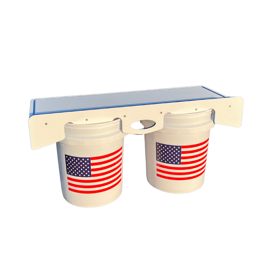 Premium Rod Mount 18" or 33" Raised Fillet Table – 3-in-1 Bait & Fish Station | Fits Rod Holders, Buckets & Flat Surfaces | Marine-Grade HDPE | Ruler, Juice Groove, Knife & Tool Slots