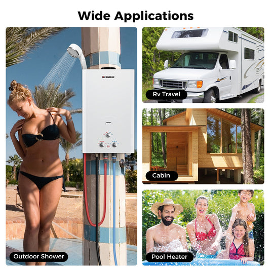 Camplux BW422 Camping Water Heater Propane