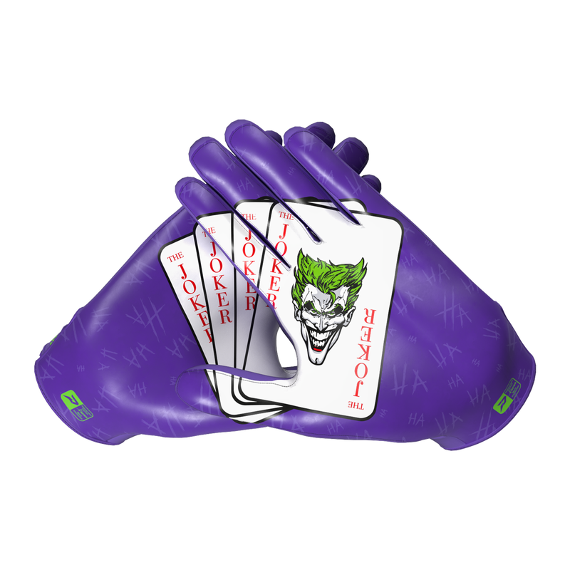 Load image into Gallery viewer, Classic 'The Joker' Football Gloves - VPS5 by Phenom Elite
