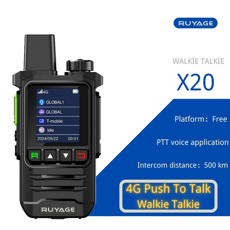 Load image into Gallery viewer, Ruyage X20 Two Way Radio Nationwide LTE Push-to-Talk Walkie Talkie
