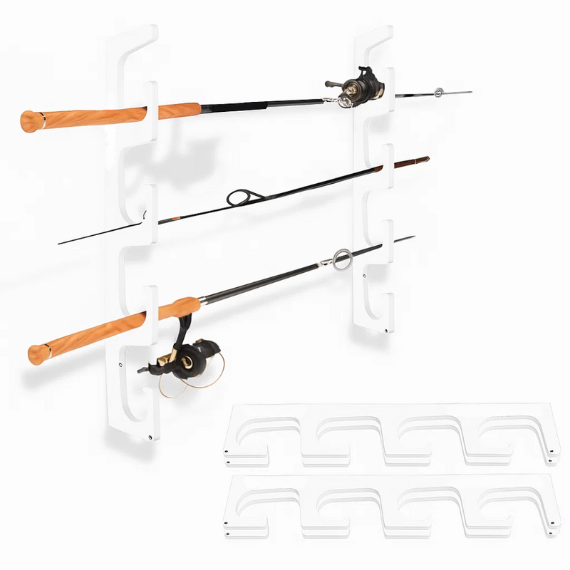 Load image into Gallery viewer, Made in the USA Fishing Rod Rack | Wall or Ceiling Mounted
