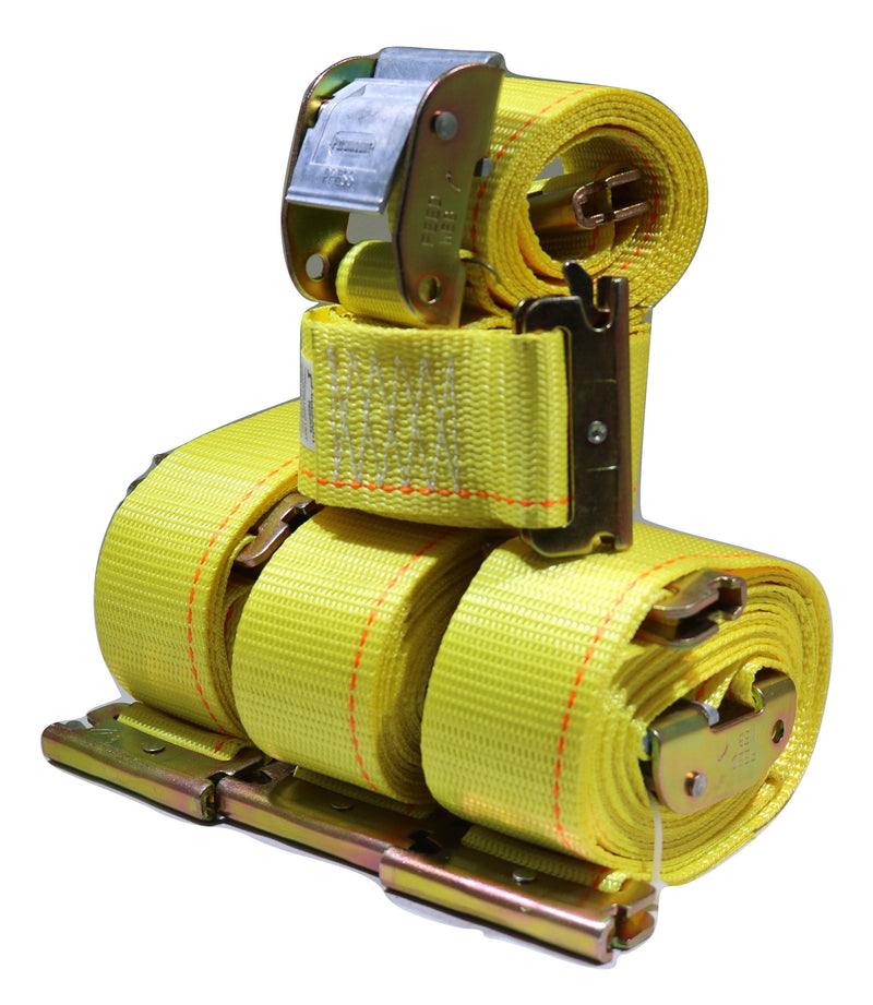 Load image into Gallery viewer, 2&quot; x 12 Ft Interior Van Cam Buckle E-Track Strap w/ Spring E Fittings | 4 PACK
