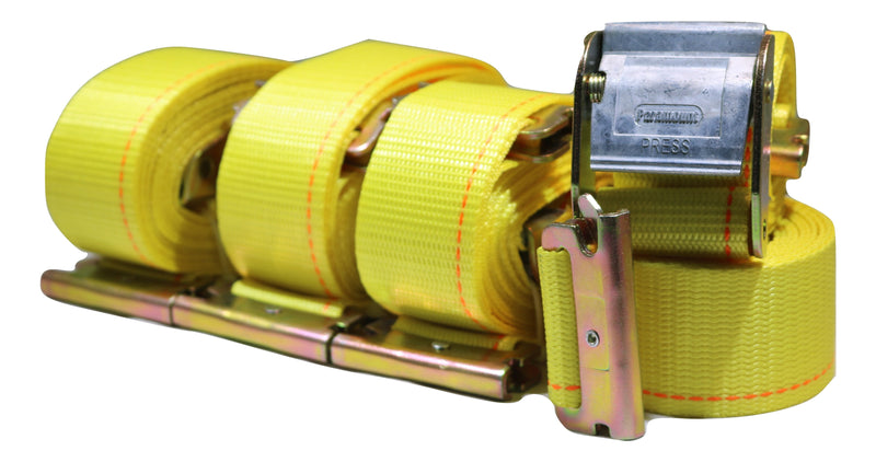 Load image into Gallery viewer, 2&quot; x 12 Ft Interior Van Cam Buckle E-Track Strap w/ Spring E Fittings | 4 PACK
