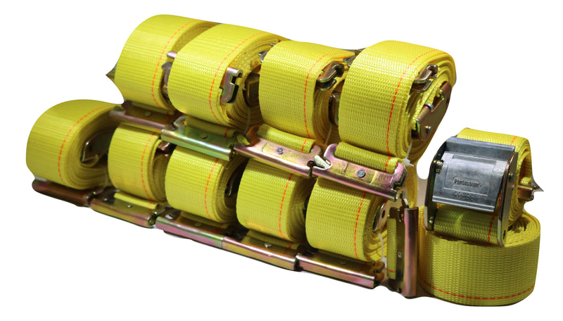 Load image into Gallery viewer, 2&quot; x 12 Ft Interior Van Cam Buckle E-Track Strap w/ Spring E Fittings | 10 PACK
