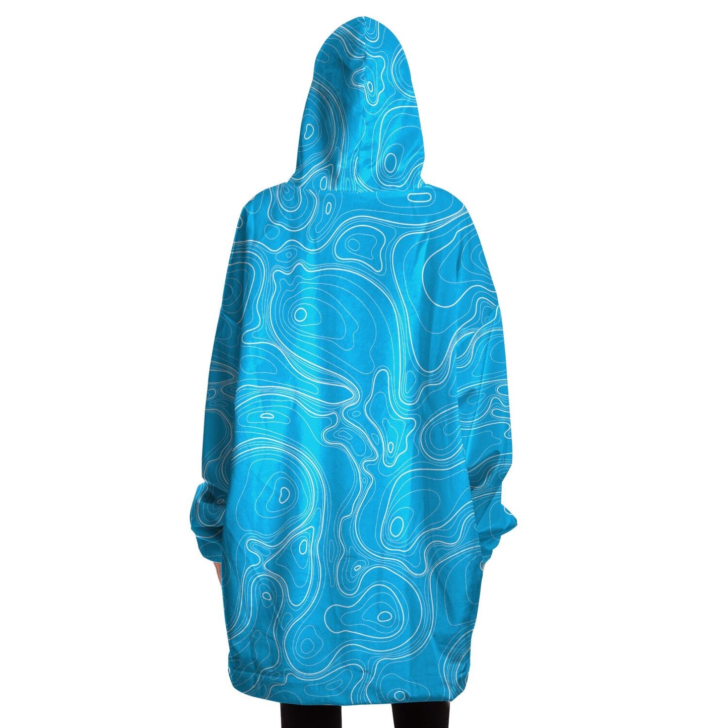 Rad Palm Blue Topographic Snug Hoodie