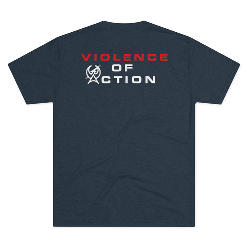 Navy Men's Violence Of Action Tri-Blend Crew Tee