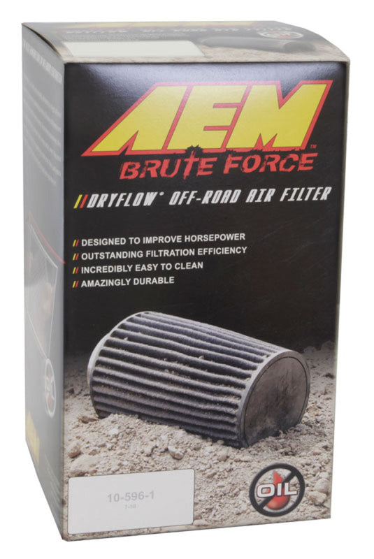 AEM Induction AEM Dryflow 3.5in. X 7in. Round Tapered Air Filter 21-2047BF