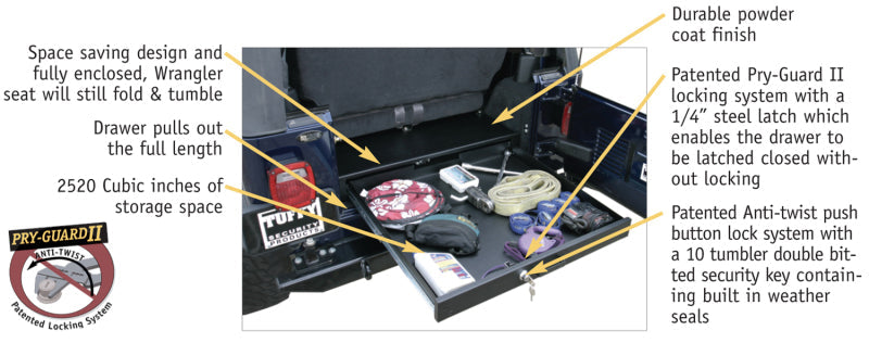 Load image into Gallery viewer, Tuffy Long Drawer Black
