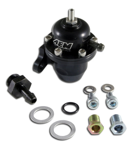 AEM Electronics Fuel Pressure Regulator Black Honda Acura