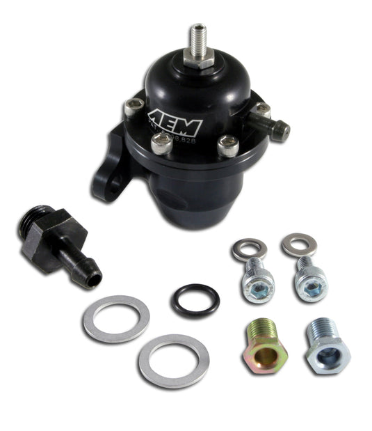 AEM Electronics Fuel Pressure Regulator Black Honda Acura