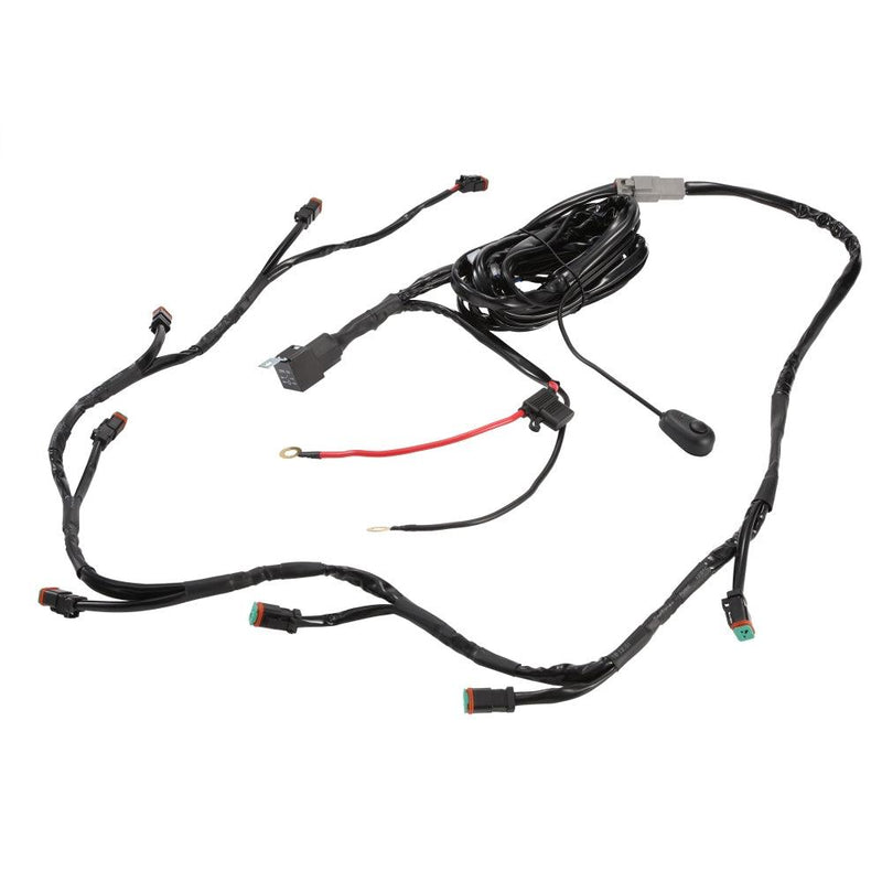 Load image into Gallery viewer, 8-LED Pod Light Power Wiring Harness Kit with 2 PIN DT Plug
