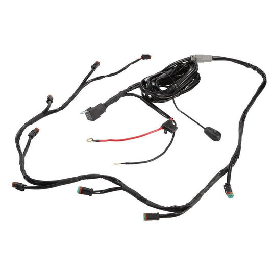 8-LED Pod Light Power Wiring Harness Kit with 2 PIN DT Plug